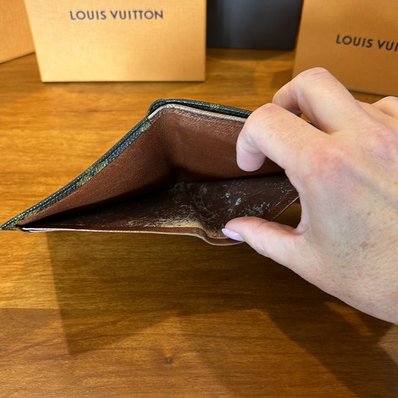 LOUIS VUITTON MONOGRAM PORTE-MONNAIE BILLETS CHANGE BILL HOLDER WALLET COIN 🤎🧡 - Picture 15 of 17